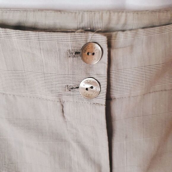 MICHAEL MICHAEL KORS Gray Houndstooth 2 Piece Women's Cropped Pant Suit - Picture 9 of 17